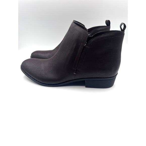 SUN+STONE 'CADEE' ANKLE CASUAL BOOTIES BROWN WOMENS 12M NEW - Picture 5 of 12